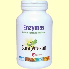 Enzymas Vegetales - Ayudas digestivas - Sura Vitasan - 60 cápsulas