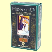 Tinte Hennatint Gris Claro Berenjena - 60 + 60 ml - Radhe Shyam