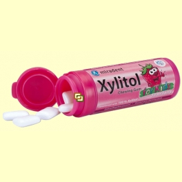 Chicles Xylitol AntiCaries para Niños Sabor Fresa - 30 unidades - Miradent