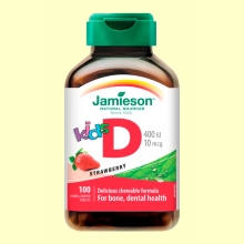 Vitamina D Niños 400 IU/10 mcg - 100 tabletas - Jamieson
