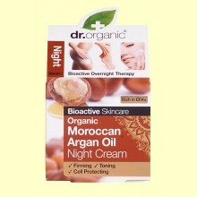 Crema de Noche Aceite de Argán Marroquí Bio - 50 ml - Dr.Organic 