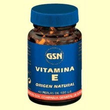 Vitamina E Natural - 40 perlas - GSN Laboratorios