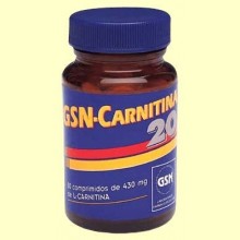 GSN Carnitina 20 - 80 comprimidos - GSN Laboratorios