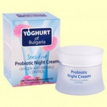 Crema Antiarrugas de Noche con Probióticos - 50 ml - Yogur de Bulgaria