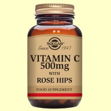 Rose Hips C 500 mg - Vitamina C - Solgar - 100 comp.