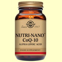 Nutri Nano Coenzima Co Q-10 con Ácido alfa lipoico - 60 cápsulas - Solgar