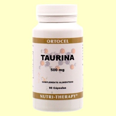 Taurina - 90 cápsulas - Ortocel