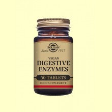 Vegan Enzimas Digestivas - 50 comprimidos - Solgar