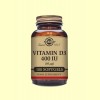 Vitamina D3 400 UI - 100 cápsulas blandas - Solgar