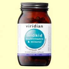 Viridikid Multivitaminas y Minerales - 90 Cápsulas - Viridian