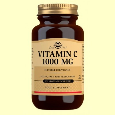 Vitamina C 1000 mg - 250 cápsulas vegetales - Solgar