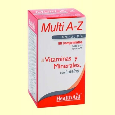 Multi A-Z - Multivitaminas con Minerales - Health Aid - 90 comprimidos