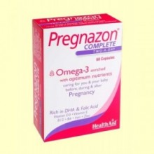 Pregnazon Complete - Multinutriente para el embarazo - 60 comprimidos - Health Aid
