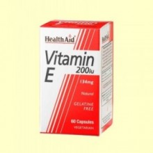 Vitamina E Natural 200 UI - 60 cápsulas - Health Aid