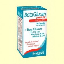 Betaglucan Complex - 30 cápsulas - Health Aid