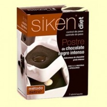 Postre de chocolate negro intenso - Siken Diet - 7 sobres - Método DietLine