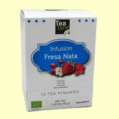 Infusión Fresas con Nata - 15 pirámides - Tealand