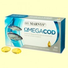 Omegacod Aceite de Hígado de Bacalao - 60 cápsulas - Marnys