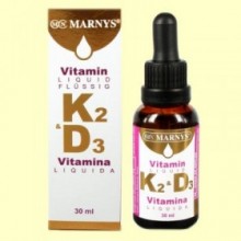 Vitamina K2 - D3 líquida - 30 ml - Marnys