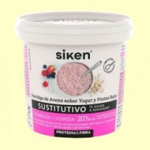 Porridge de Avena sabor Yogur y Frutos Rojos - Sustitutiva - 52 gramos - Siken Diet