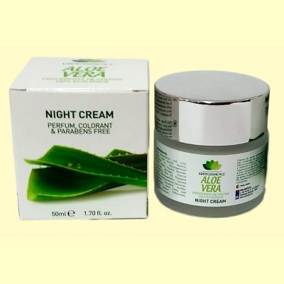 Crema de Noche con Aloe Vera - Lucy Cosmetics - 50 ml - Van Horts