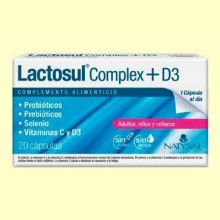 Lactosul Complex con Vitamina D3 - 20 cápsulas - Natysal
