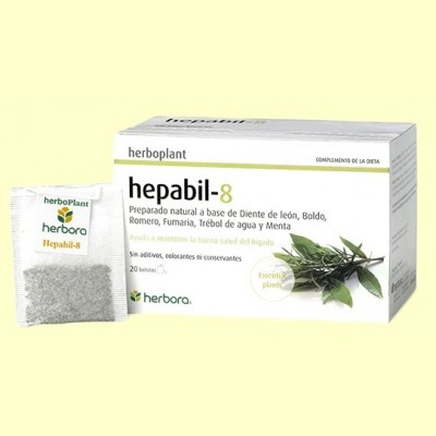 Hepabil-8 Infusión - 20 filtros - Herbora