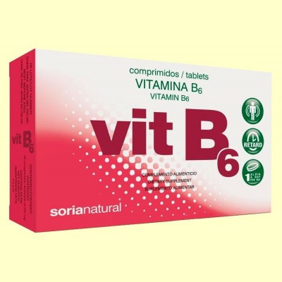 Vitamina B6 - 48 comprimidos - Soria Natural