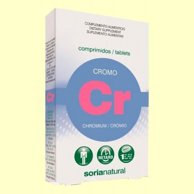 Cromo Retard - 24 comprimidos - Soria Natural