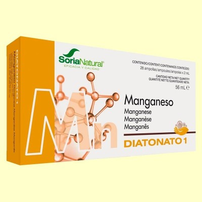 Diatonato 1 Manganeso - 28 ampollas - Soria Natural