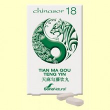 Chinasor 18 - TIAN MA GOU TENG YIN - 30 comprimidos - Soria Natural