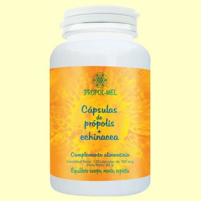 Cápsulas de Própolis y Equinácea 500 mg - 120 cápsulas - Propolmel