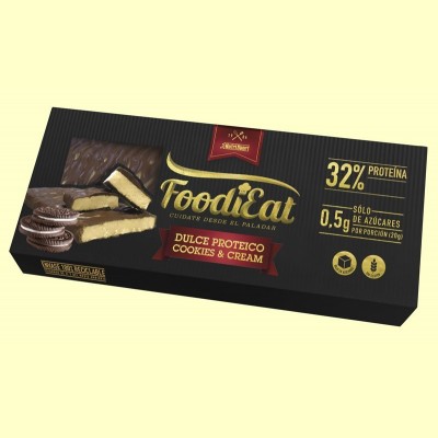 Dulce Proteico Cookies Cream Foodieat - 170 gramos - NutriSport