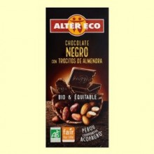 Chocolate Negro con Trocitos de Almendra Bio - 100 gramos - Alter Eco