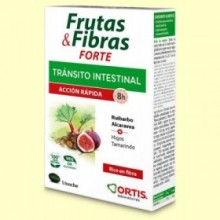 Frutas y Fibras Forte - Tránsito Intestinal - 12 comprimidos - Ortis Laboratorios