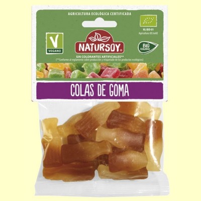 Colas de Goma Bio - 75 gramos - Natursoy