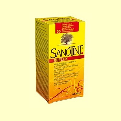 Tinte Sanotint Reflex - Castaño Cobrizo 55 - 80 ml - Sanotint