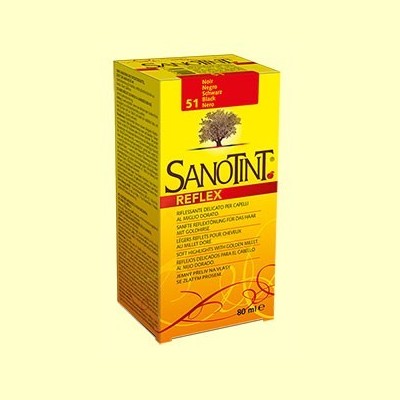 Tinte Sanotint Reflex - Negro 51 - 80 ml - Sanotint