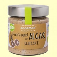 Paté vegetal con Algas - Shiitake - 180 gramos - Algamar