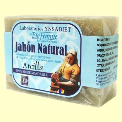 Jabón Natural Arcilla - Bio Femme - 100 gramos - Ynsadiet