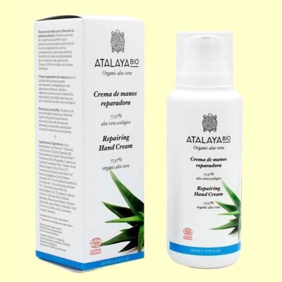 Crema de Manos Reparadora Aloe Vera Ecológico Cosmos Organic - 200 ml - Atalaya Bio