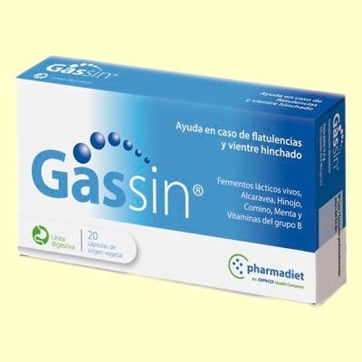 Gassin - Pesadez gástrica - 20 cápsulas - Pharmadiet