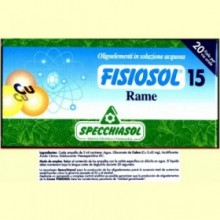 Fisiosol 15 Cobre - Rame - 20 ampollas - Specchiasol