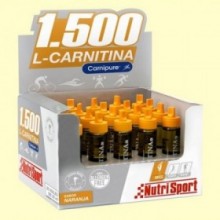 L-Carnitina 1500 Sabor Naranja - 20 viales - NutriSport