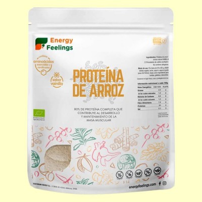 Proteína de Arroz Eco Vainilla - 1 kg - Energy Feelings