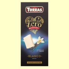 Chocolate Blanco con Vainilla del Índico Zero - 100 gramos - Torras