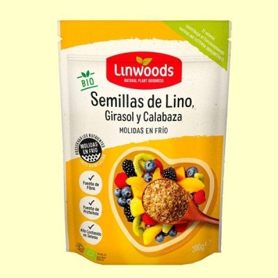 Semillas de Lino Girasol y Calabaza Molidas Bio - 200 gramos - Linwoods