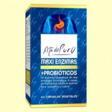 Maxi Enzimas con Probióticos - 40 cápsulas vegetales - Tongil