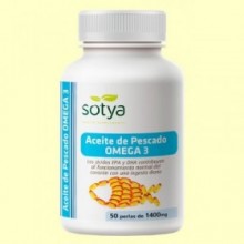 Omega-3 1400 mg Aceite de Pescado - 50 perlas - Sotya