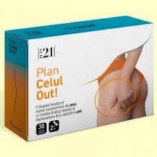 Celul Out! - Plan 21 - Anticelulítico - Plameca - 30 cápsulas